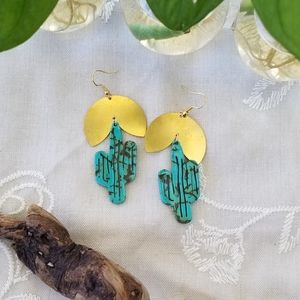 Boho Cactus Earrings